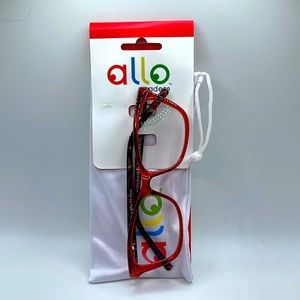 NWT. Allo 1.25 Readers. Red frames